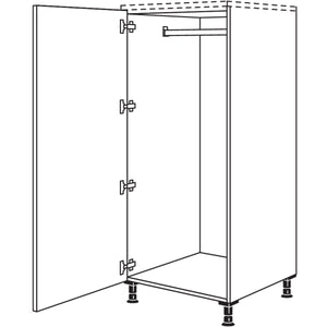 nobilia Highboard Garderobenschrank HWGF60 21540