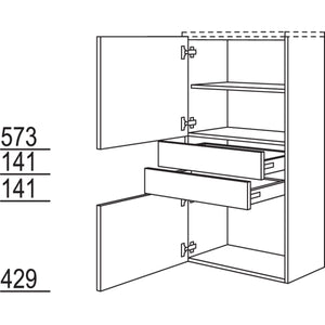 Nobilia Highboard HBB2S60-130 67953