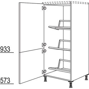 Nobilia Highboard fuer Getraenkekisten HGTK60 21752