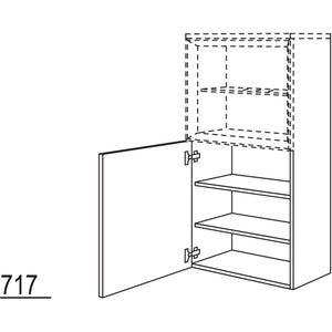 Nobilia Highboard fuer Regaleinsatz Case HBBDC50-130 67967