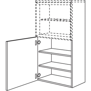 Nobilia Highboard fuer Regaleinsatz Case HBBDC45-130 67966