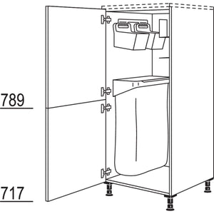 Nobilia Highboard mit Ordnungssystem Laundry-Area HDOS50 28575