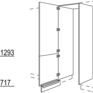 Nobilia Hochschrank-Durchgangstuer HWDT120-1 56624