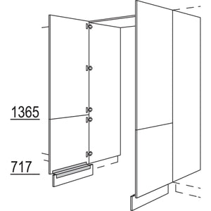Nobilia Hochschrank-Durchgangstür HDWDT80-2 56647