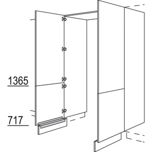 Nobilia Hochschrank-Durchgangstuer HDWDT80-2 56647