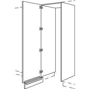 nobilia Hochschrank-Durchgangstuer HWDTF60-1 56601
