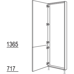 Nobilia Hochschrank-Rahmenteil HRTD30-2 31433