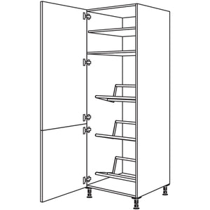 Nobilia Hochschrank fuer Getraenkekisten HDGTK60-1 24077