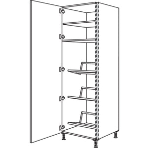 nobilia Hochschrank fuer Getraenkekisten NHSGTKF60-2 36173