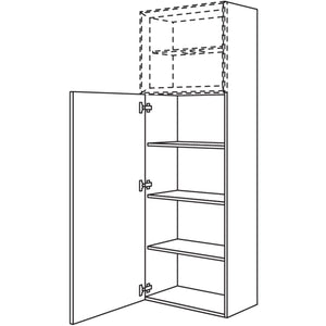 Nobilia Hochschrank fuer Regaleinsatz Case HBDCO40-202 67989