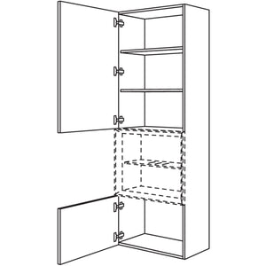 Nobilia Hochschrank fuer Regaleinsatz Case HBDCU60-202 67987