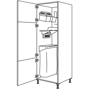 Nobilia Hochschrank mit Ordnungssystem Laundry-Area HOS60-1 24040