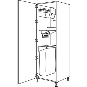 nobilia Hochschrank mit Ordnungssystem Laundry-Area HOSF50-2 35091
