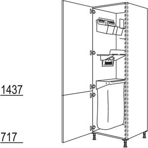 Nobilia Hochschrank mit Ordnungssystem Laundry-Area NHSOS60-3 53174