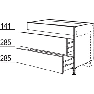 nobilia Kochstellenschrank fuer Kochfeldabzug KM2A80 22371