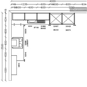 nobilia Küche Flash 503 Lacklaminat Alpinweiß Hochglanz 310 x 250 cm Maße