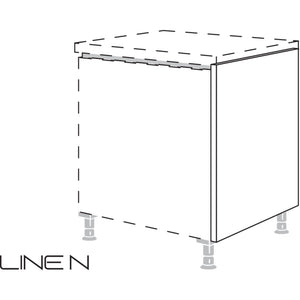 Nobilia LINE N-Abschlusswange in Korpushöhe NUWK10 50600