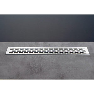 Nobilia Lüftungsgitter- edelstahlfarbig LGA41 9505