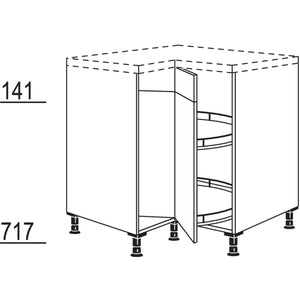 Nobilia Maxi-Karussellschrank UEK90-M 41093