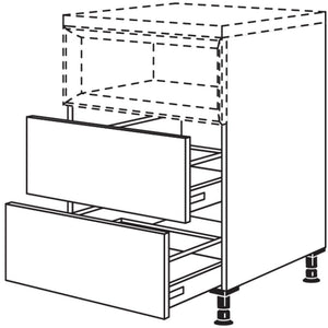Nobilia Maxi-Unterschrank fuer Regaleinsatz Case U2AC40-M 23021