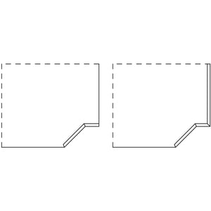 Nobilia Mehrpreis für Abschrägungen- Z-Form APN-Z 7827