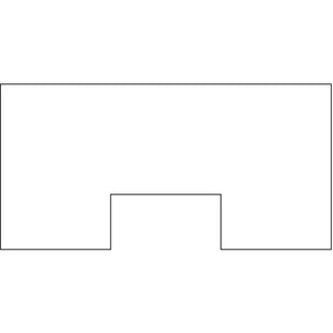 Nobilia Mehrpreis fuer U-foermige Ausklinkungen APQ-AKU 7156