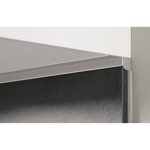 Nobilia Nischenprofil oben Aluminiumprofil- Edelstahl- Optik NKPO200 9573