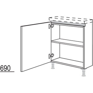 Nobilia Rahmenteil fuer Inselplanungen NURTI45 51597