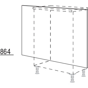 Nobilia Rueckwandverkleidung fuer Sideboardplanungen RKW-86 51742