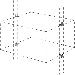 Nobilia Schrank-Konnektor für Stollen- Regalsystem RSSK 44931