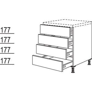 Nobilia Schubkastenschrank U4S50 22575