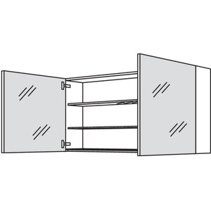Nobilia Spiegelschrank WBSP120-1 2725