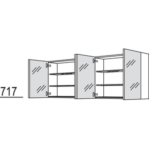 Nobilia Spiegelschrank WBSP80-1 2722