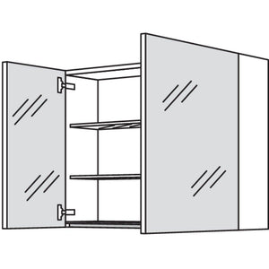 Nobilia Spiegelschrank WBSPA80-1 2728