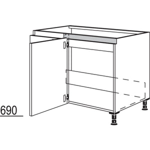 Nobilia Spülen-Eckschrank NSPUE100-60 53164