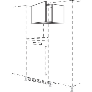 Nobilia Ueberbauschrank fuer freistehende Kuehlschraenke UFKWK60-43 41657