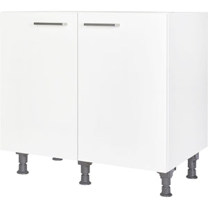 Nobilia Unterschrank UD90 mit 2 Türen und 1 Einlegeboden, Alpinweiß, 90cm breit