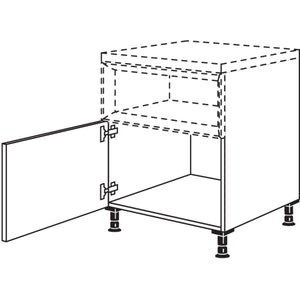 Nobilia Unterschrank fuer Regaleinsatz Case UC50 21069
