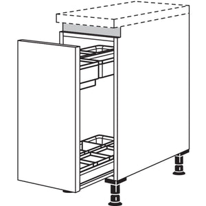 Nobilia Unterschrank mit Apothekerauszug Junior NUAJO30 51140
