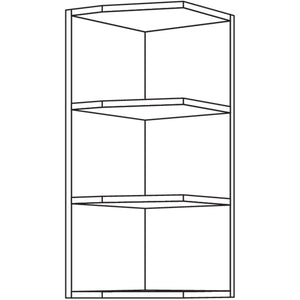 Nobilia Wand-Abschlussregal WRA18-3 51707
