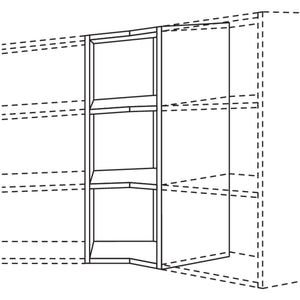 Nobilia Wand-Eckregal 135--Eckloesung WRED-1 31574