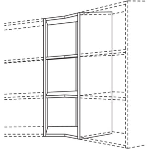 Nobilia Wand-Eckregal 135--Eckloesung WRED-2 41574