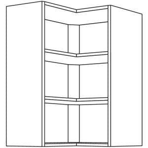 Nobilia Wand-Eckregal WRE60-3 52097