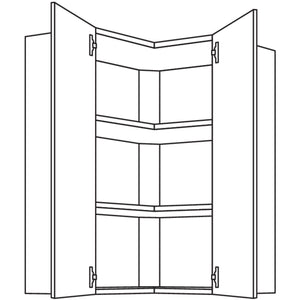 Nobilia Wand-Eckschrank WE80-3 52168