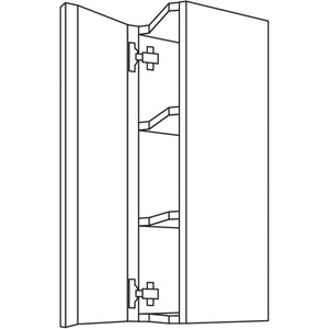 Nobilia Wandschrank- diagonal WZ30-2 41032