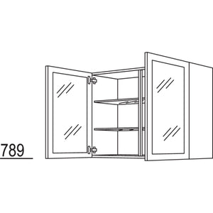 Nobilia Wandschrank Glasrahmentür WG90-2 42109