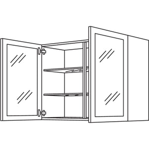 Nobilia Wandschrank Glasrahmentuer WG100-2 42110