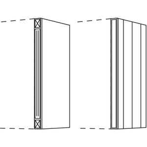 Nobilia Wandschrank-Pilaster fuer Wandschraenke- Hoehe 2 WPI-2 45737