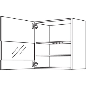 Nobilia Wandschrank Segmentglastuer WGLS50-1 31435
