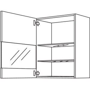 Nobilia Wandschrank Segmentglastuer WGLS50-3 51432